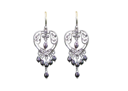 Rhodium Plated | Chandelier Earrings